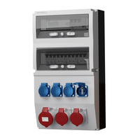 Stromverteiler eXT-S/FI 32A 2x16A 4x230V franz/belg System Stromzähler DV-0816-F