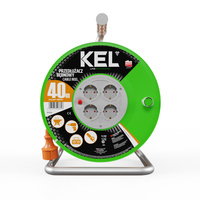 Kabeltrommel 40m 4 Steckdosen 230V 16A Schuko 3680 W W-97541