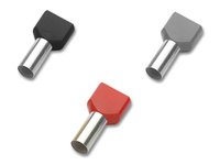 100 Stk Aderendhülsen isoliert zweifach Wahl 0619 0657 TID2X0,75L8