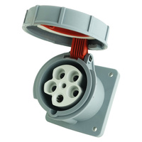 CEE Einbausteckdose gerade 5P 63A 400V IP67 3134-322-1600