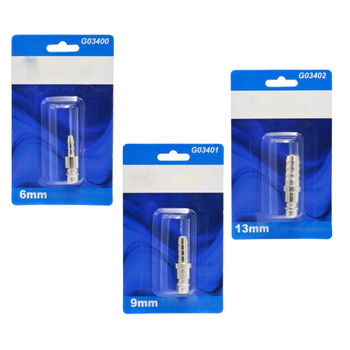 Druckluft Stecker mit Schlauchanschluss 6 9 13 mm männlich G03402