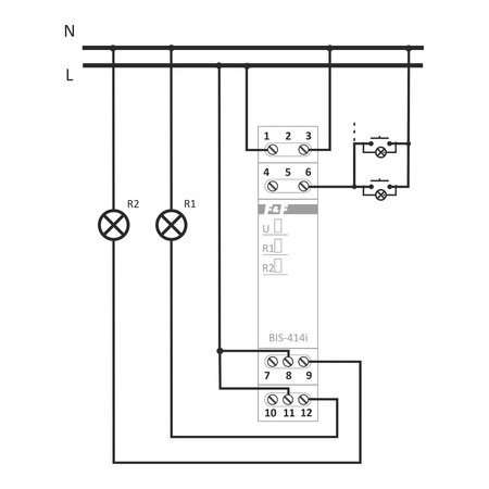 Bistabile Sequenz Relais Stromstoßrelais F&F BIS-414 230V