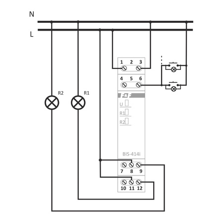 Bistabile Sequenz Relais Stromstoßrelais F&F BIS-414 230V 5755