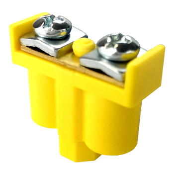 5 Stk. Doppelklemme Dosenklemmen Klemmen 2x1-4mm2 gelb-grün Kabelanschlüsse Klemme Verteilerdosenklemme ViPlast 092-07