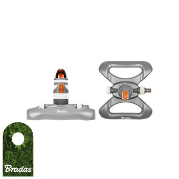 2-Funktion Kreisregner 320m² Sprinkler Rasensprenger Impulsregner WHITE LINE Bradas WL-Z12