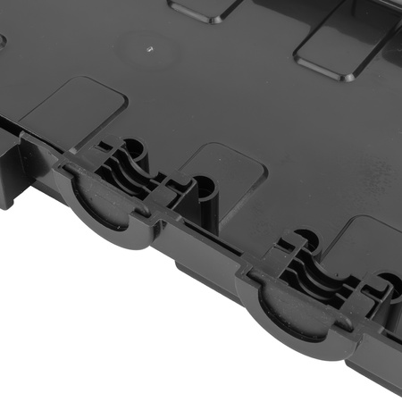 Kabelbox wasserdicht 29x13,2x10cm außen Kabelkasten für Verlängerungskabel, Steckdosenleisten große Elektrobox 6 Durchlässe Garten Organizer Schwarz Camping Box für Weihnachtsbaumbeleuchtung DV-6654 Doktorvolt