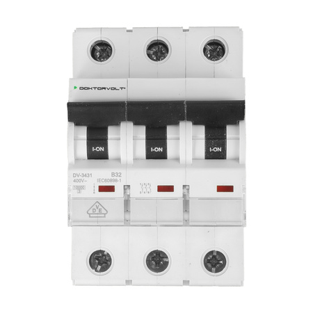 Leitungsschutzschalter MCB 10kA 3P 32A VDE B32A LS-Schalter Doktorvolt DV-3431