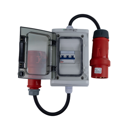 Sicherheitsübergangsadapter 1m 32A/5 auf 16A/5P C16A DV-2106-AZ-32/16A