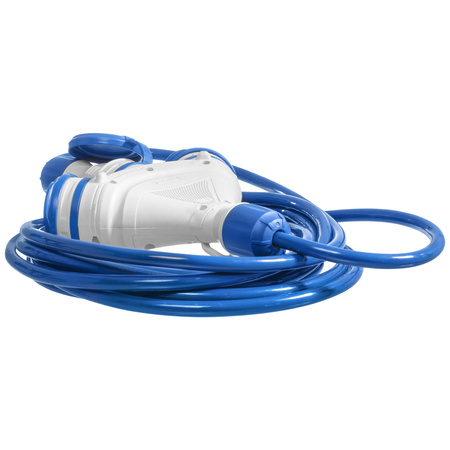 Dreifach-Verlängerungskabel 10m 250V 16A Schuko 3×2P+Z H07BQ-F 3×1,5 mm² IP44 W-01199