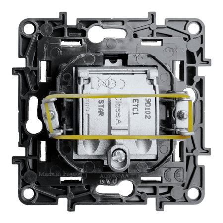 Steckdose 2xTV Typ F schwarz 1,5 dB Niloe Step 863576