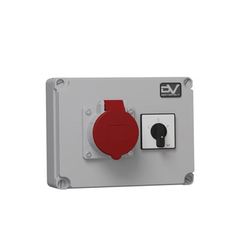 Wanddose WDD 1x16A Stromverteiler Nockenschalter 16A L-0-P Doktorvolt® DV-6091-D