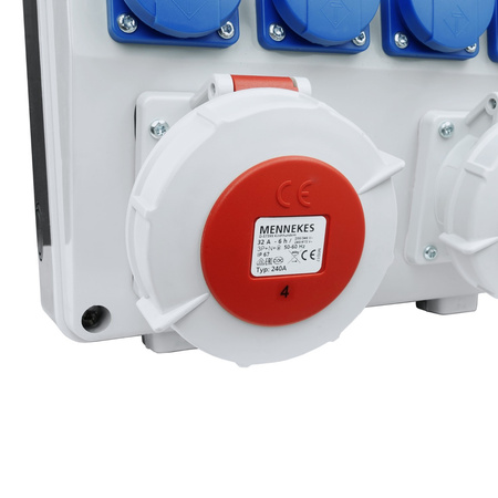 Stromverteiler TD-S/FI 32A 16A 4x230 IP54 Baustromverteiler Mennekes Doktorvolt DV-6626-D