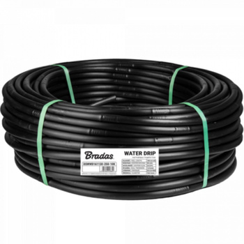 Tropfschlauch Perlschlauch schwarz Verlegerohr ⌀16,2mm 100m Tropferabstand 33cm WATER DRIP BRADAS DSWWD161130-250-100