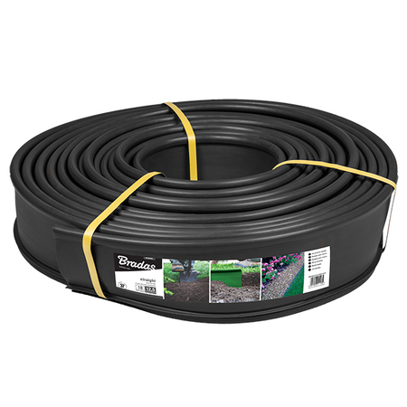 Gerade Rasenbegrenzung 18m x 12,5cm schwarz Bradas OBKBC1 OBKBC18125