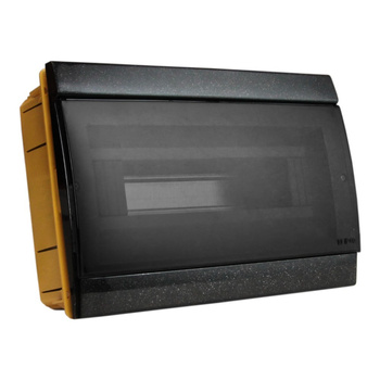 Unterputz Verteilerkasten IP40 10/14 Module schwarz M-L 970.12.N