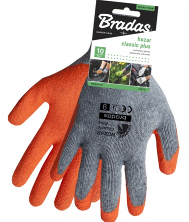 Gartenhandschuhe Schutzhandschuhe HUZAR CLASSIC PLUS Arbeitshandschuhe Latex Größe 9 BRADAS RWHCP9