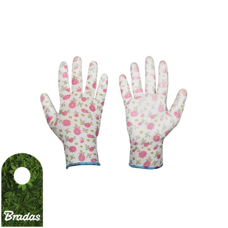 Gartenhandschuhe Schutzhandschuhe PURE PRETTY Arbeitshandschuhe Polyurethan Größe 6 BRADAS RWPPR6
