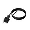 Anschlusskabel 3m IP44 mit geradem Stecker 250V 16A 3x1 mm² H07RN-F PP-40H Schwarz W-97208