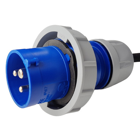 Marlanvil CEE Camping Adapterleitung Mehrfachsteckdose 3x 16A 3P 230V mit 1,5m Kabel IP67 6.80132.1