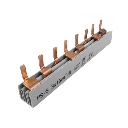 3P Phasenschiene Stift 8-polig 16mm² PS/S Schiene DV-5132-PSS