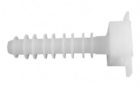 100 Stk Styropordübel Dübel Spiraldübel Dämmstoffdübel für Kabelbinder 8 mm weiß 6178 BMKB5458