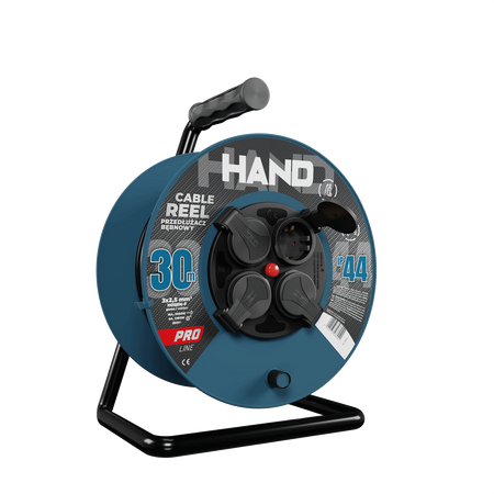 Kabeltrommel HAND PRO 30m 4x Steckdosen 230V IP44 H05RN-F 3x2,5 mm² W-96318