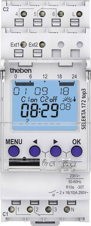 Theben SELEKTA 170 top3 1-Kanal Astro-Zeitschaltuhr mit App-Programmierung TH-1720130