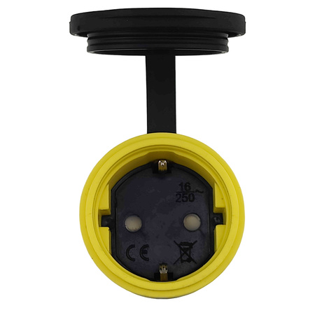 Gummikupplung 16A 230V 2P+E Steckdose Kupplung gelb 3101-304-0700