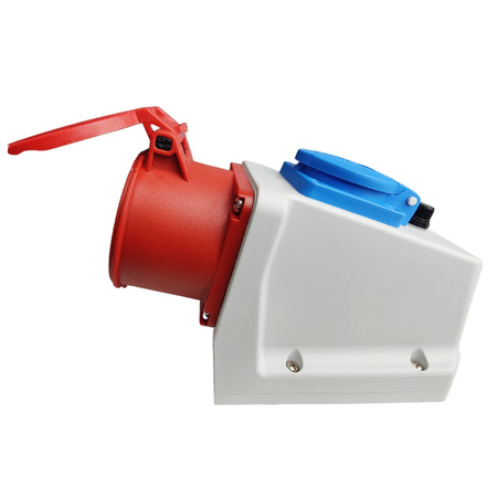 Combo Wandsteckdose 5-polig CEE 32A IP44 Schuko 230V 3107-605-1600