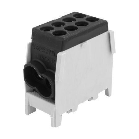 Hauptleitungsklemme Abzweigklemme HLAK 25-1/2/25 M2 schwarz Klemmblock Verteilerklemme 1P 1,5-25 mm2 Pollmann 208 2080192