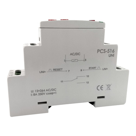 Multifunktionsrelais m.10 Funktionen Start und Reset Relais F&F PCS-516 UNI