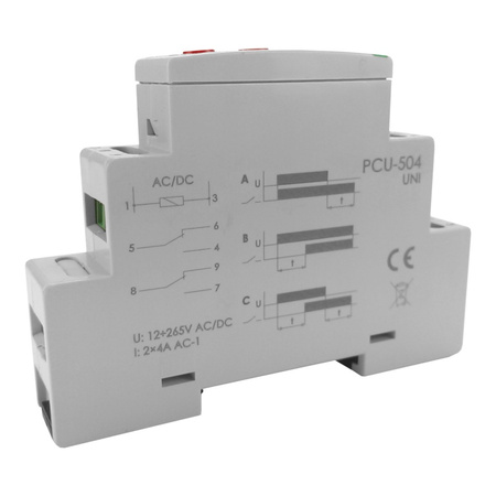 Zeitrelais mit Energie Aufrechterhaltung nach dem Stromausfall Multifunktionsrelais Wächter PCU-504UNI F&F 8503