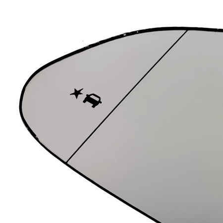 Außenspiegel Spiegelglas Links für OPEL INSIGNIA A 2008-2016 Fahrerseite mit Totwinkelassistent 315000430380