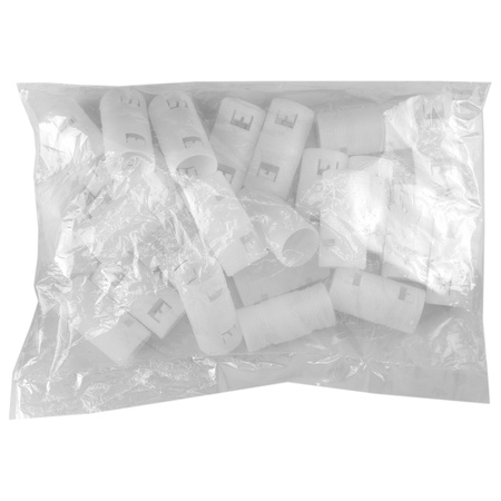 F-tronic Rohrmuffe zur Verbindung 25 Stück M25 Verbindungsmuffen transparent Muffe 740 RM25