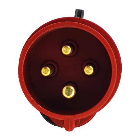 Stecker CEE 4P 32A VDE Mobilstecker 400V TP-Electric 3126-301-1601