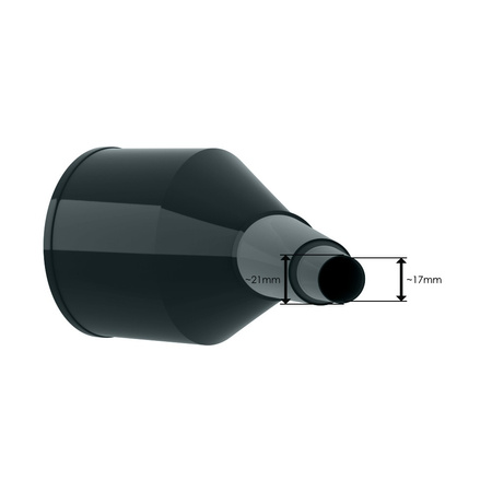 Trichter mit Sieb Bradas Antistatischer Einfülltrichter Fülltrichter Flaschaentrichter schwarz ES10BK