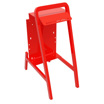 Ständer für TD Stromverteiler Gestell rot Stahlgestell verzinkt Doktorvolt DV-6092-ST