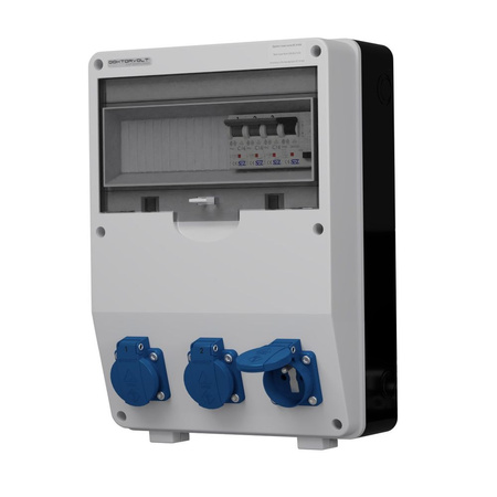 Stromverteiler TD-S/FI 3x230V franz System FI 40A 2P Doktorvolt® DV-9931-F