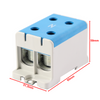 Hauptleitungsklemme Anschlussklemme ETB 150/1x2 Al/Cu Universalklemme elektroinstallation 4 Löcher Elektro Becov UK2150.12