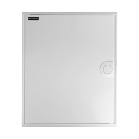 Sicherungskasten Aufputz Verteilerkasten 2-reihig 24 Module 10xMCB 1xRCCB VDE verdrahtet Verteilerschrank mit Sicherungen 370x305x96,5mm Hager Hohlwand Verteiler Abzweigklemmen Doktorvolt  DV-6326-NT