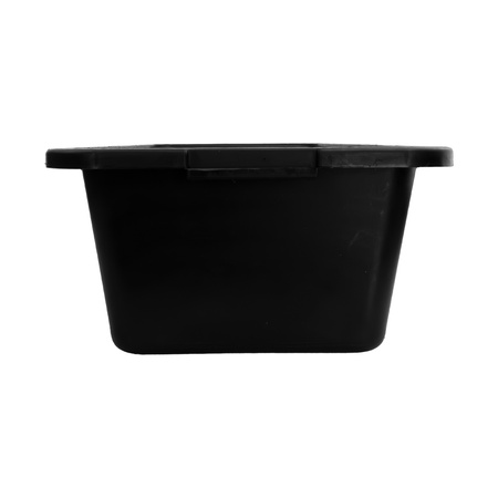 Mörtelkasten 40L Mörtelwanne Mörtelkübel pflanzkübel Mörteleimer Kübel Zementwanne Speiswanne widerstandsfähig aus PP/PE-Regranulat eckig schwarz DV-5626