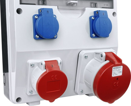 Stromverteiler TD-S/FI 1x63A 1x16A 2x230V Baustromverteiler Doktorvolt DV-2268-D