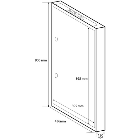 Doktorvolt Verteilerkasten Aufputz Sicherungskasten aus Metall 90 Module 5-reihig IP30 MN90/5/18