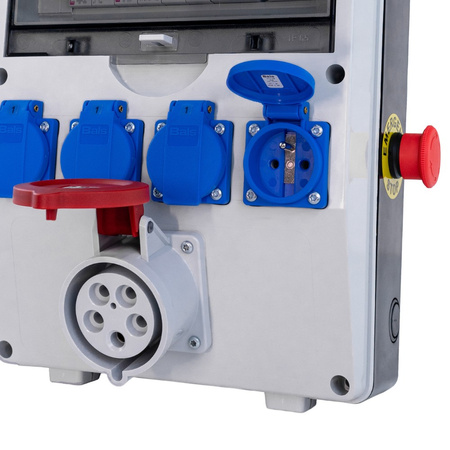 Stromverteiler TD-S/FI 32A/5P 4x230V FR Schutzschalter DV-1499-F