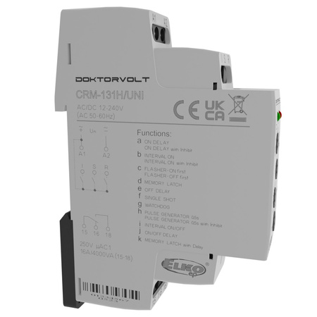 Zeitrelais mit drei Steuereingängen ELKO CRM-131H/UNI