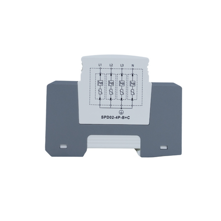 Überspannungsschutz 4P 8kA (10/350) Klasse T1 T2 (B C) Schelinger A51-SPD02-4P-B+C