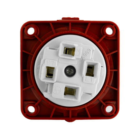 CEinbausteckdose CEE 32A Steckdose 400V 4P 70x70 mm VDE TP Electric 3126-321-1670