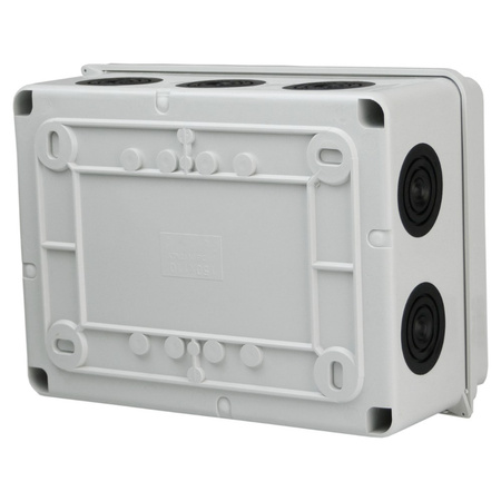 Abzweigkasten 150x110x70 mm 10 Dichtmembranen IP65 Aufputz Abzweigdose Verbindungsdose Industriegehäuse IP66 M-L 008.PG