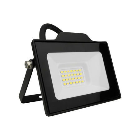 LED Außenstrahler mit Bewegungsmelder 20W GTV Flutlicht schwarz IP65 Außenwandstrahler 2000lm GT-GCR20W-64