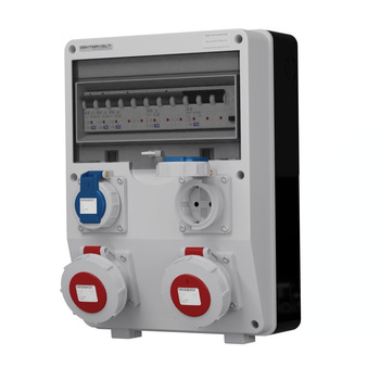 Stromverteiler TD-S/FI IP65 2x16A 2x230V Doktorvolt DV-2001-D